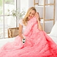 thumbnail image 7 of PMONPA Heated Blanket for Adult, Soft Faux Fur & Sherpa Electric Blanket, Fast-Heating with 10 Heating Levels & 5 Options Auto off, 51"x 61", Pink, 7 of 7