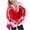 Red, variant on Lorytime Valentine Cute Hoodies for Teen Girls Kid Long Sleeve Sweatshirts Heart Tops with Pocket Loose Pullover