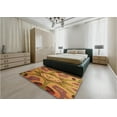 thumbnail image 5 of Ahgly Company Machine Washable Indoor Rectangle Transitional Mahogany Brown Area Rugs, 2' x 3', 5 of 7