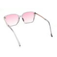 thumbnail image 4 of Womens Rectangular Chic Contemporary Designer Style Sunglasses Slate - Pink, 4 of 4