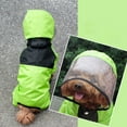 thumbnail image 4 of Flmtop Veste Imperméable Imperméable en Simili Cuir pour Chien de Compagnie pour Rose Pluvieux, 4 of 9