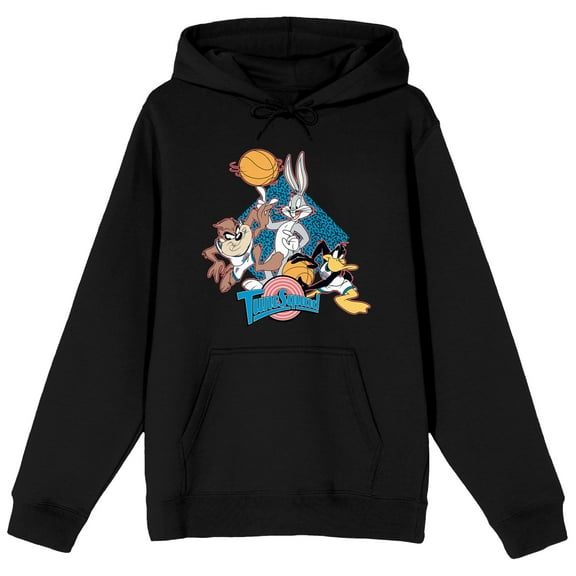 Space Jam Tune Squad Men's Black Graphic Hoodie-XXL