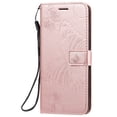 thumbnail image 2 of Samsung Galaxy A51 (4G) Case, Dteck Embossed Butterfly Magnetic Flip PU Leather Wallet Case Stand Protective Cover with Hand Strap [Built-in credit card slots/money pocket],Rosegold Butterfly, 2 of 6