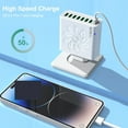 thumbnail image 3 of 8 Ports USB Charger QC 3.0 Fast Charging US Plug 65W Fast Charger Power Adapter ,Easy to Use, 3 of 6
