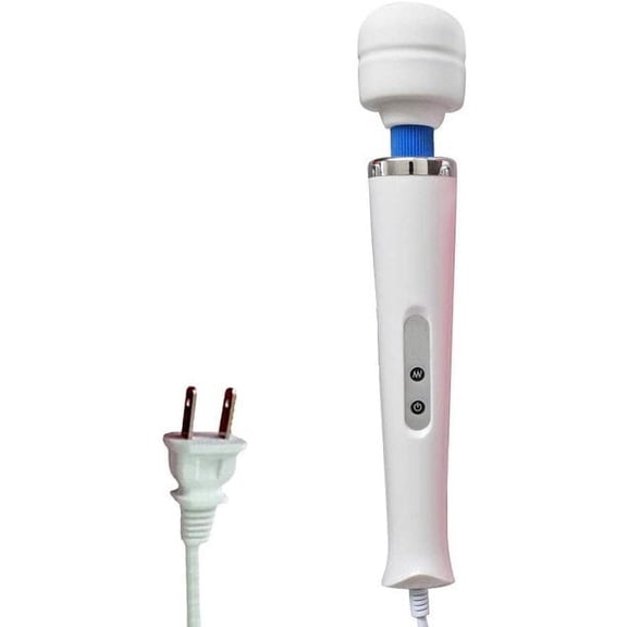 Yayun 10 Speeds Wired Powerful Handheld Electric Back Massager , Personal Therapy Massager for Sports Recovery, Muscle Aches, Body Pain, White
