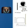 thumbnail image 2 of Off The Wall Plates - Aries Zodiac Holographic Decorative Acrylic Cover Triple Blank Wallplate, 2 of 5