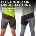 thumbnail image 3 of HTYSUPPLY Hip Brace & Groin Strain Wrap | Non-Slip Hamstring & Thigh Compression Support Spica for Pulled Quad Muscle, Arthritis Relief, Inguinal Hernia or Abduction Hip Flexor Injury (One Size), 3 of 6