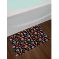 thumbnail image 2 of Day of the Dead Bath Mat, Repetitive Pattern with Mexican Colorful, Plush Bathroom Decor Mat with Non Slip Backing, 29.5" X 17.5", Charcoal Grey Multicolor, by Ambesonne, 2 of 2