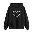 thumbnail image 5 of ATOGUTA Girl Winter Sweatshirt Long Sleeve Pullover Top Hoodie Kids Fall Winter Sweatshirts Size 5T-15, Black, 5 of 6