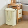 thumbnail image 3 of Cesto de ropa sucia Perfecl plegable portátil Gran capacidad tapa desmontable beige, 3 of 8