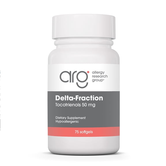 ARG Delta-Fraction Tocotrienols 50 mg - 100 mg Tocotrienols per Serving - Antioxidant Support - Hypoallergenic - 75 Servings - 75 Softgels