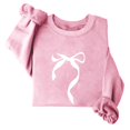 thumbnail image 4 of Rciityk Sweaters for Women, Womens Crewneck Sweatshirts Tops, Casual Bow Print Long Sleeve Pullover Fall Top Womens Comfort Color Sweatshirts, 4 of 4