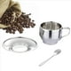 thumbnail image 4 of Juego de Tazas de Café con Aislamiento - Tazas de Café Espresso de Doble Pared de Acero Inoxidable de Té de Capuchino con Leche con Platillo Y Cuchara 125 Ml (Juego de 4), 4 of 5
