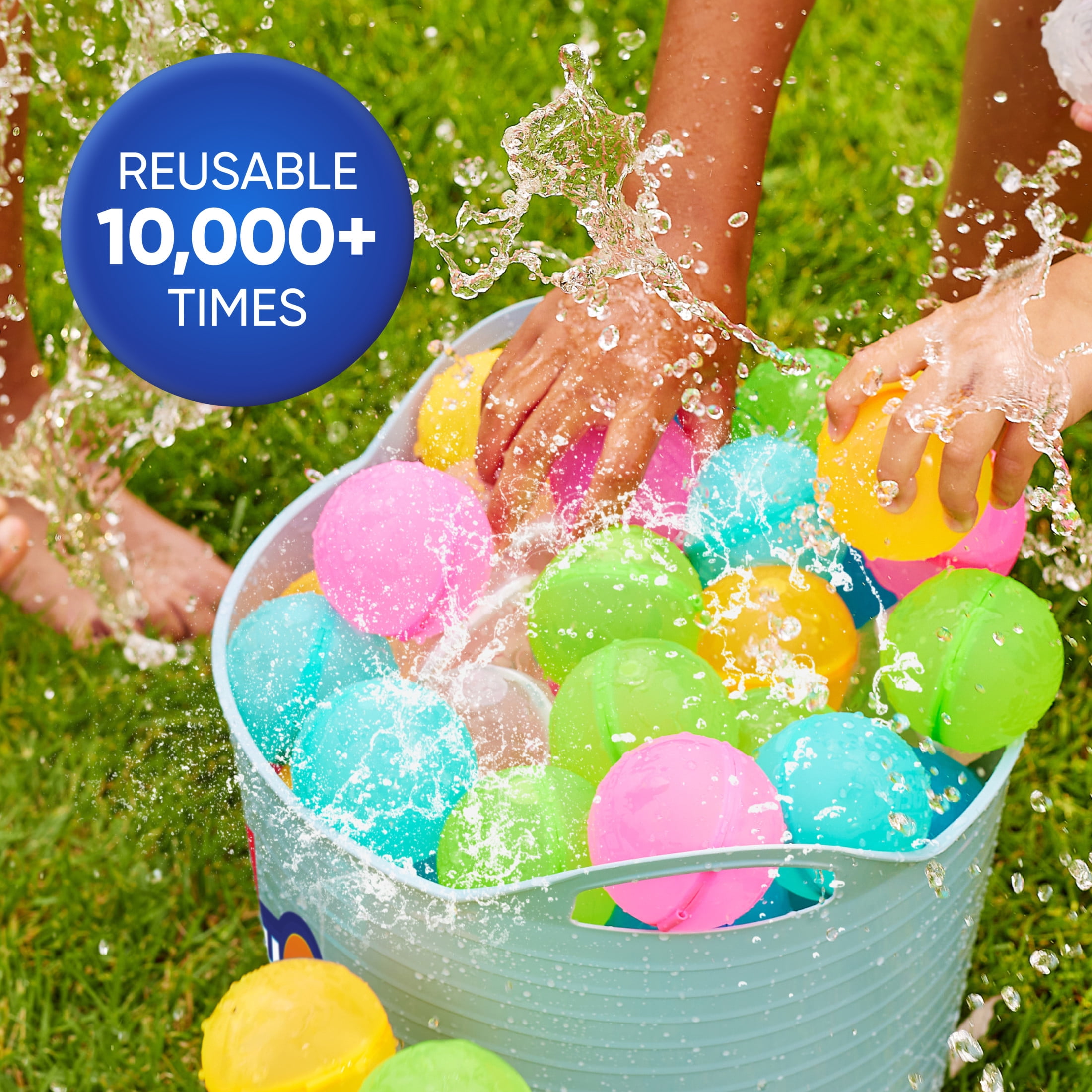 Bunch O Balloons Reusable Water Balloons 6 Pack by ZURU, Self Sealing with Magnetic Seal Technology, Pool Beach Toys for Kids, Teens & Adults Ages 3 +