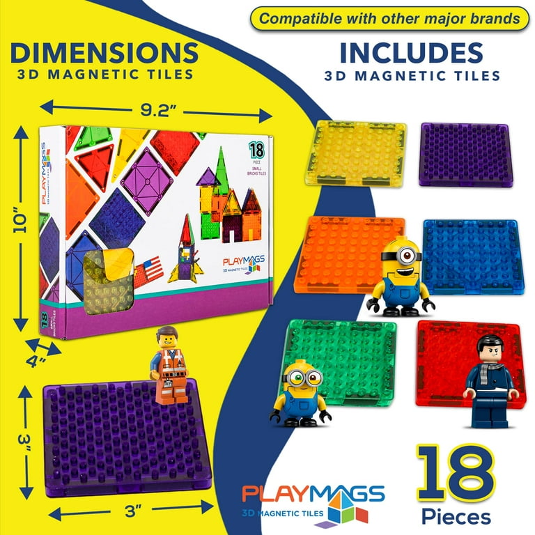 Playmags magnetische tegels, magnetische bouwstenen, Playmags