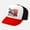 Red-White-Black Curved Bill, variant on DALE PATCH HAT