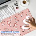 thumbnail image 4 of Long Mouse Pads for Desk,Pink Cow Heart Pattern Desk Mats on Top Of Desks, Desk Mouse Pad Extra Large with 3mm Non-Slip Base and Stitched Edge for Gaming,Office,Work,Home 31.5"x11.8", 4 of 6