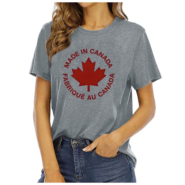 YDLCAFD T-Shirts pour Femmes Pack Graphique Mode Décontractée Unie Imprimé Mignon Col Rond Manches Courtes T-Shirt Haut