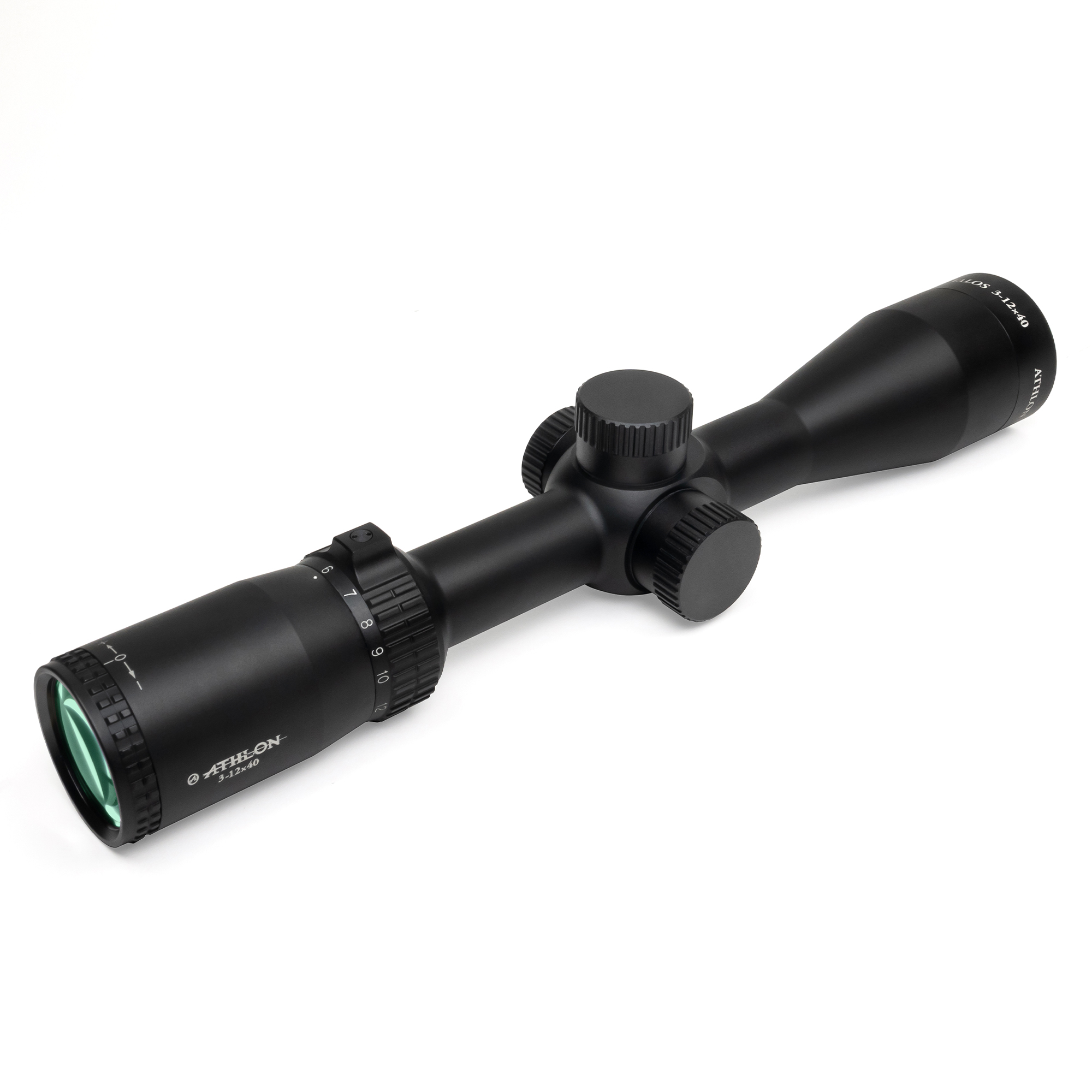 Athlon Optics Talos Riflescope, 3-12 x 40, SFP, 1in Tube, MIL Dot Reticle, Lifet