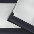 thumbnail image 4 of Exclusive Home Sateen Rugby Striped Kids Twill Woven Room Darkening Blackout Grommet Top Curtain Panel Pair, 52"x96", Navy, 4 of 5