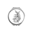 thumbnail image 1 of Nager Tradition Poisson Chinois Main Compact Miroir Rond Portable Poche Verre, 1 of 3