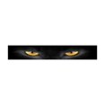 thumbnail image 2 of Baohd Stylish Front Windshield Stickers for Visor Strips Creative Eye Cat Eyes Yellow 130 x 21cm 1Set, 2 of 6