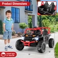 thumbnail image 3 of Gymax 12V Kids Ride on Truck w/Parental Remote 3 Speeds & Reverse Forward Function Black, 3 of 8