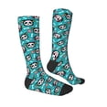 thumbnail image 3 of Picia Women Crew Soft Moisture-wicking Socks Skull Cat Pattern Design Cotton Socks, One Size fit All, 3 of 9