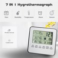 thumbnail image 2 of Mistaha Wireless Digital Hygrometer Indoor Outdoor Thermometer Room Thermometer and Humidity Gauge Weather Forecast Alarm, 2 of 8