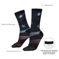 thumbnail image 4 of Gaeub American Flag Waving Print Print Adult Crew Socks,Mid-Calf Socks,Stylish & Comfortable Adult Socks for Men & Women,Crew Athletic Socks for Sport Running Traveling, 4 of 6