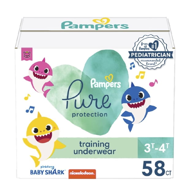 Pantalones de entrenamiento Pampers Pure Protection Baby Shark 3T-4T x58