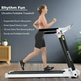 thumbnail image 6 of Best Portable Compact Treadmill;Electric Motorized 3.5HP;14KM/H;Medium Running Machine Motorised Gym 330lbs;Foldable for Home Gym Fitness Workout Jogging Walking;Bluetooth Speaker APP FITIME, 6 of 9
