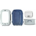thumbnail image 3 of 2-Door Top-Load Hard-Sided Dogs, Cats Pet Travel Carrier, Gray & Blue, 22.8"L x 15.0"W x 13.0"H, 3 of 5