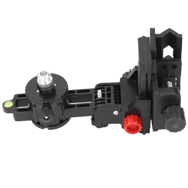 Adaptador de con Soporte de Ajuste Fino, Soporte Ajustable de 360 Grados, Base Pivotante en Forma de L con Clip para Montaje en Pared o Techo.
