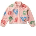 thumbnail image 3 of Powerpuff Girls Sherpa Coat Jacket, Fleece Mock Neck Full Zip Coat for Little Girls 4-6X, 3 of 5