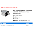 thumbnail image 2 of Rear Transmission Mount - Compatible with 2010 - 2012 Mercedes-Benz GLK350 272.991 2011, 2 of 2