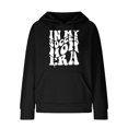 thumbnail image 4 of WEAIXIMIUNG Sweatshirts pour Femmes Tendance Zip Mode Féminine Imprimé à Capuche Manches Longues Patchwork Hoodie, 4 of 4