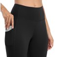 thumbnail image 2 of Women's Active Stretch Leggings with Pockets Mid Rise Yoga Pants, 2 of 7