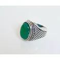 thumbnail image 2 of Mens Handmade Ring, Turkish Handmade agate Ring, Men Ring, 925 silver, 2 of 3