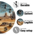 thumbnail image 2 of Wall Clock, Gray Silent Wall Clocks Battery Operated Non Ticking, Vintage Desert Clock Decorative for Kitchen, Bathroom, Living Room, Bedroom(10 In), 2 of 5