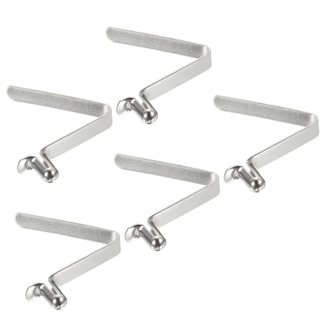 Uxcell 8.5x5mm Clips para remos de kayak, botones huecos de un solo pasador, clips de resorte para tubos de carpa, paquete de 5