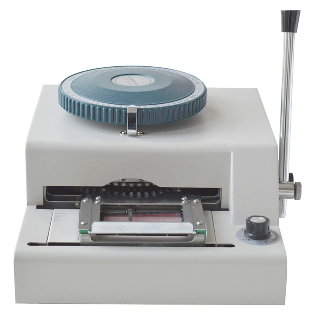 INTBUYING 71 Characters Convex Manual PVC/VIP ID Credit Card Embosser  Stamping Machine