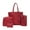 Red, variant on WIZUTIZ Four Set Handbag Shoulder Bags Four Pieces Tote Bag Crossbody Wallet Bags RD for Women Womens Handbags Womens Messenger Bags Womens Crossbody Bags Shoulder Bags Solid Bags Waterproof Red