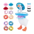 thumbnail image 2 of Yardvibe 16PC Desk Goose Outfits, 7 Inch Summer Mini Porch Goose Outfits Hats Sunglasses Swimming Ring Necklaces Dresses for Magnetic Geese Statue, Key Holder Table Decor (C), 2 of 9