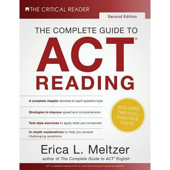 Pre-Owned The Complete Guide to ACT Reading, 2nd Edition (Paperback) 0997517824 9780997517828
