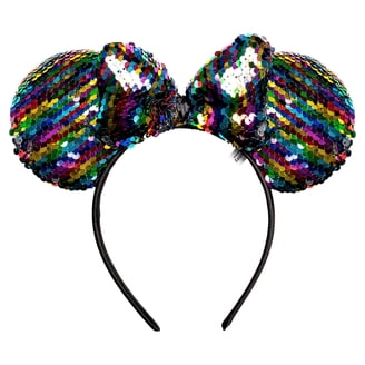 Disney Minnie Mouse Ears Sequin Headband with Glitter Pink  display picture 1