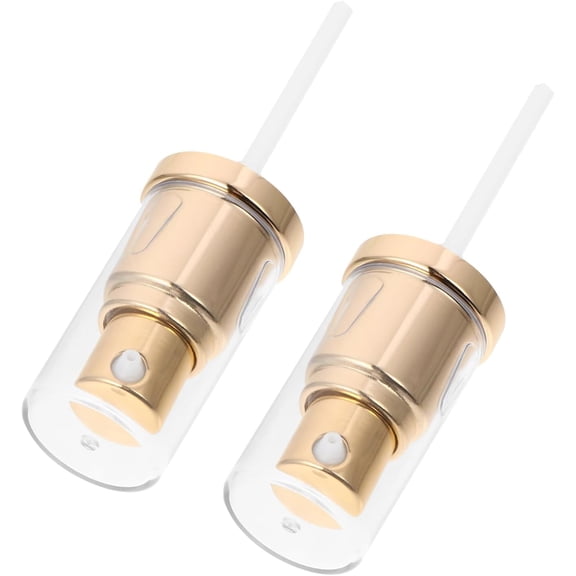 Replacement Foundation Pump Heads 2pcs Plastic Cosmetic Liquid Foundation Makeup Pump Replacement Bottle Nozzle for 30ML Lotion Bottles Foaming Dispenser A416