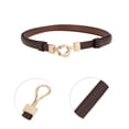 thumbnail image 4 of Unique Bargains 1 Pc Festival Wrap Belt Elegant Double Buckle Adjustable Waist Cord for Women Brown, 4 of 5