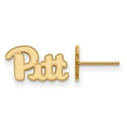 14k Gold LogoArt University of Pittsburgh Extra Small Post Earrings Q4Y064UPI