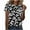 Multicolor Blouses, variant on Jsaierl Tops for Women Short Sleeve Plus Size Dressy Shirts Crewneck Flowy Ladies Blouses Fashion Print T-shirts Top S-5XL